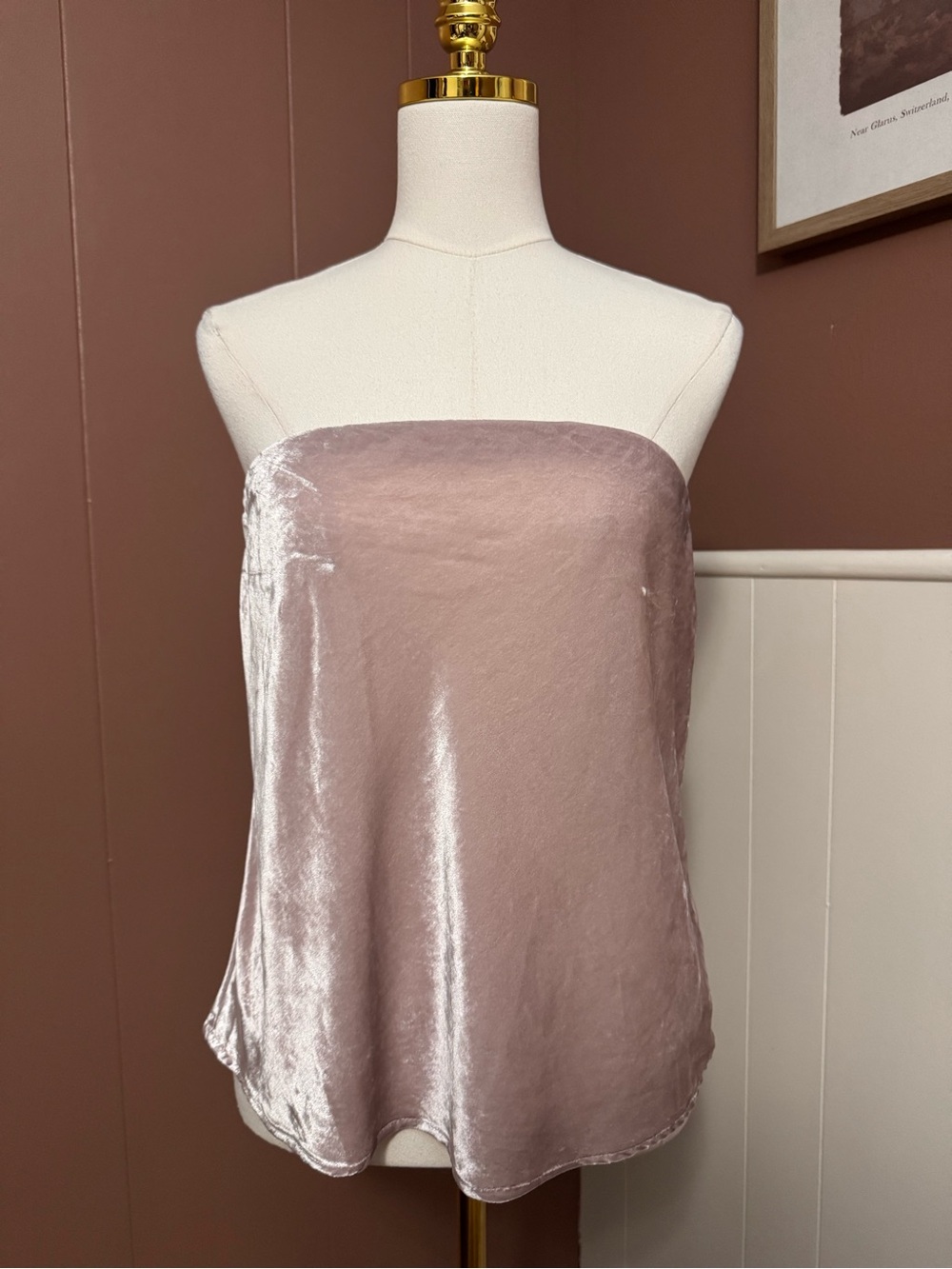 Anthropologie The Tilda Velvet Strapless Top - Picture 4 of 14